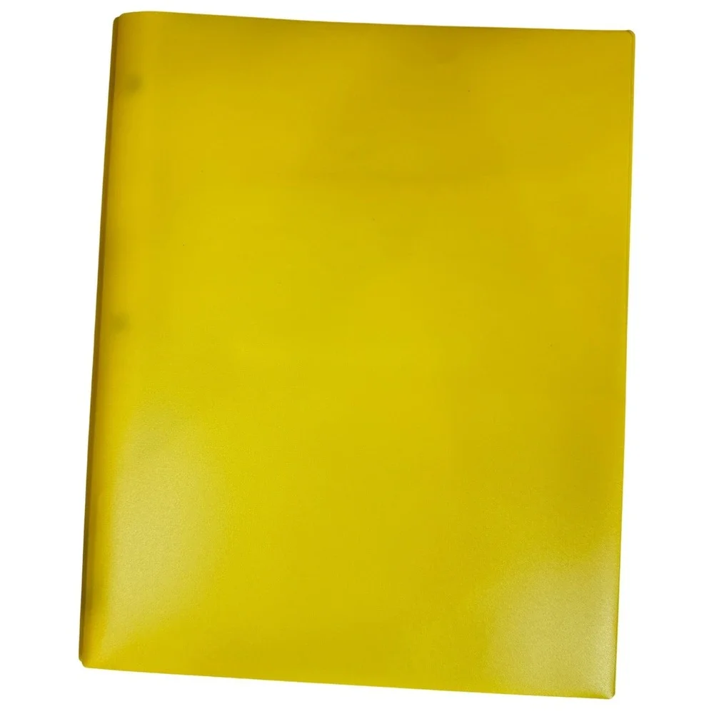 4 Pack Plastic 2 Pocket Folders with 3 Prongs Multi Color Poly Portfolio Set